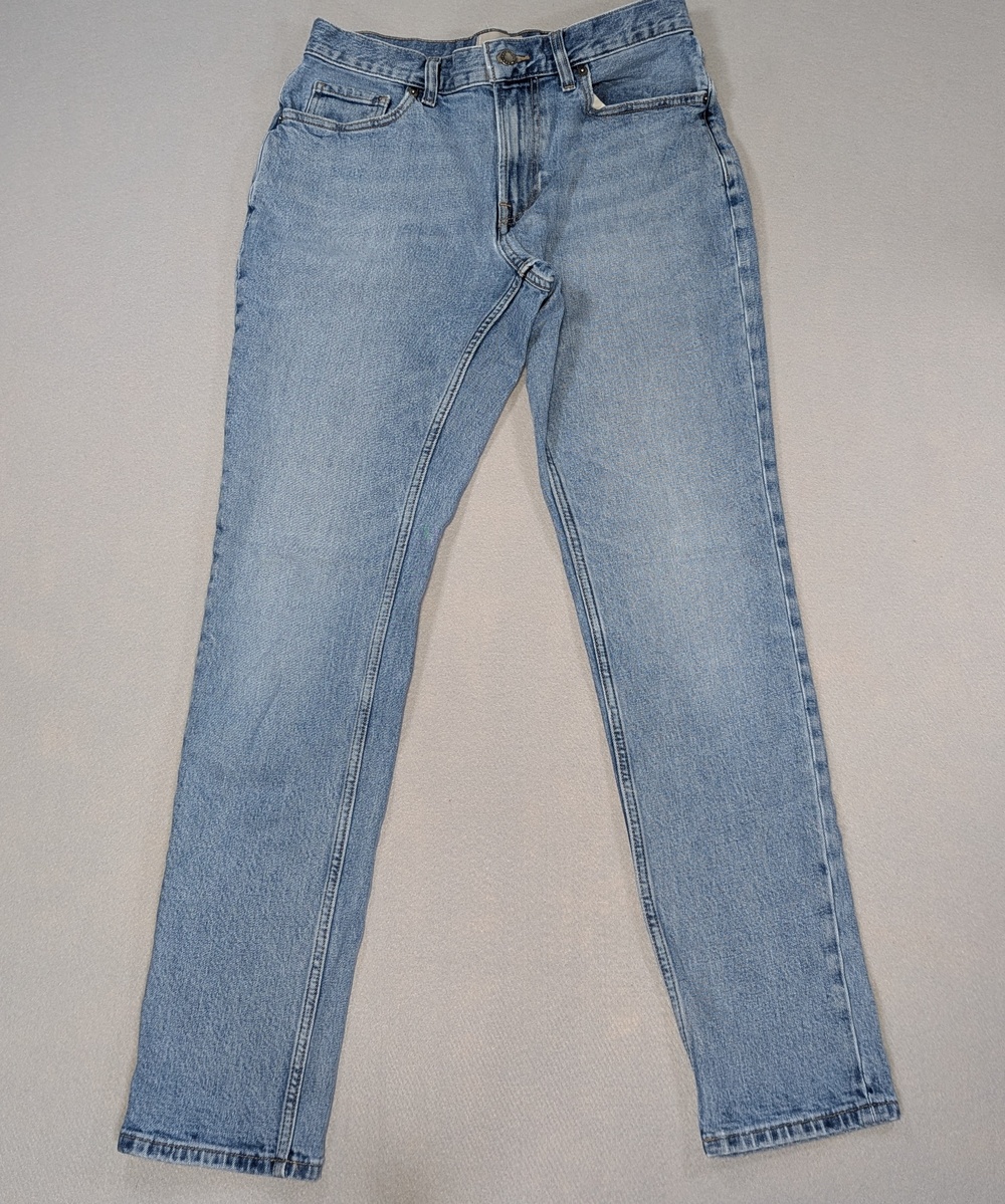 Everlane The Slim Fit Jean Womens 31x30 Blue Light Wash Organic Cotton Denim